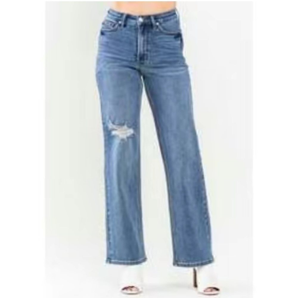Judy Blue High Waisted Tummy Control 90s Straight Leg Jeans